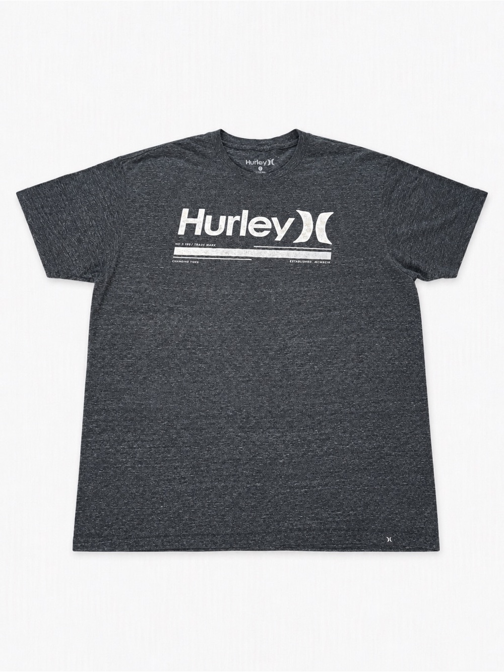 Hurley Charcoal Heather Short-Sleeve Logo Tee